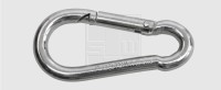 Karabinerhaken 6 x 60 mm verzinkt DIN 5299-C