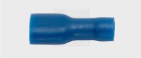 Flachsteckhülse 6,3 / 1,5-2,5mm², blau, vollisoliert