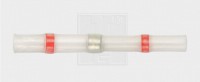 Lötstoßverbinder mit thermoplastischem Ring 0,8 - 2 mm², rot